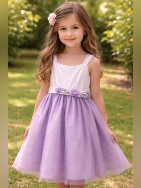 [The Children’s Place] lilac satin & tulle dress